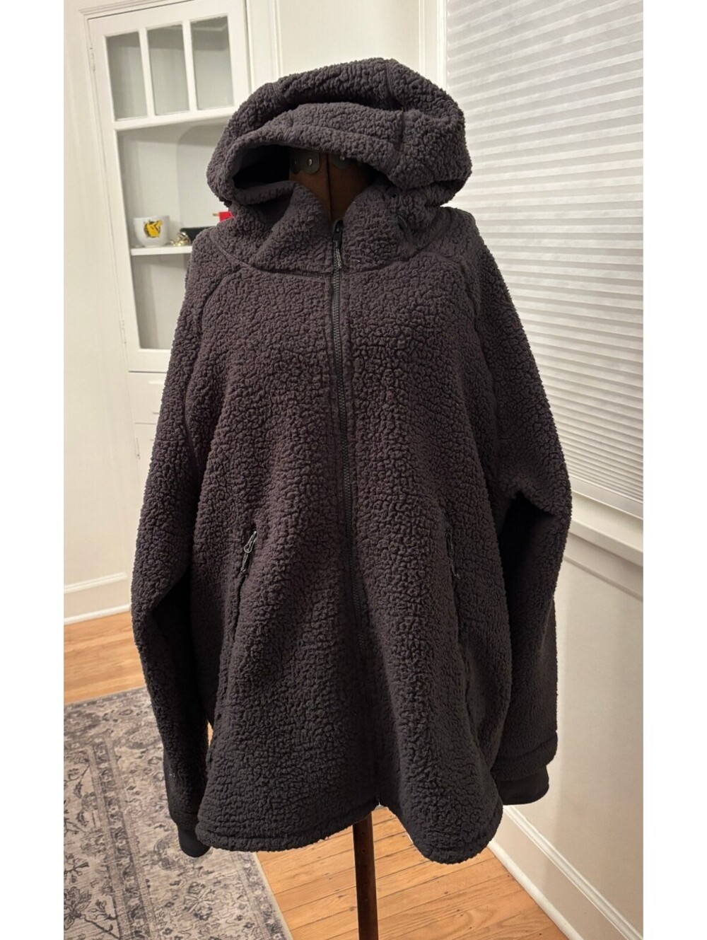 C9 Champion Men’s Sherpa Fleece Hooded Jacket Charcoal Gray XXL (2132)